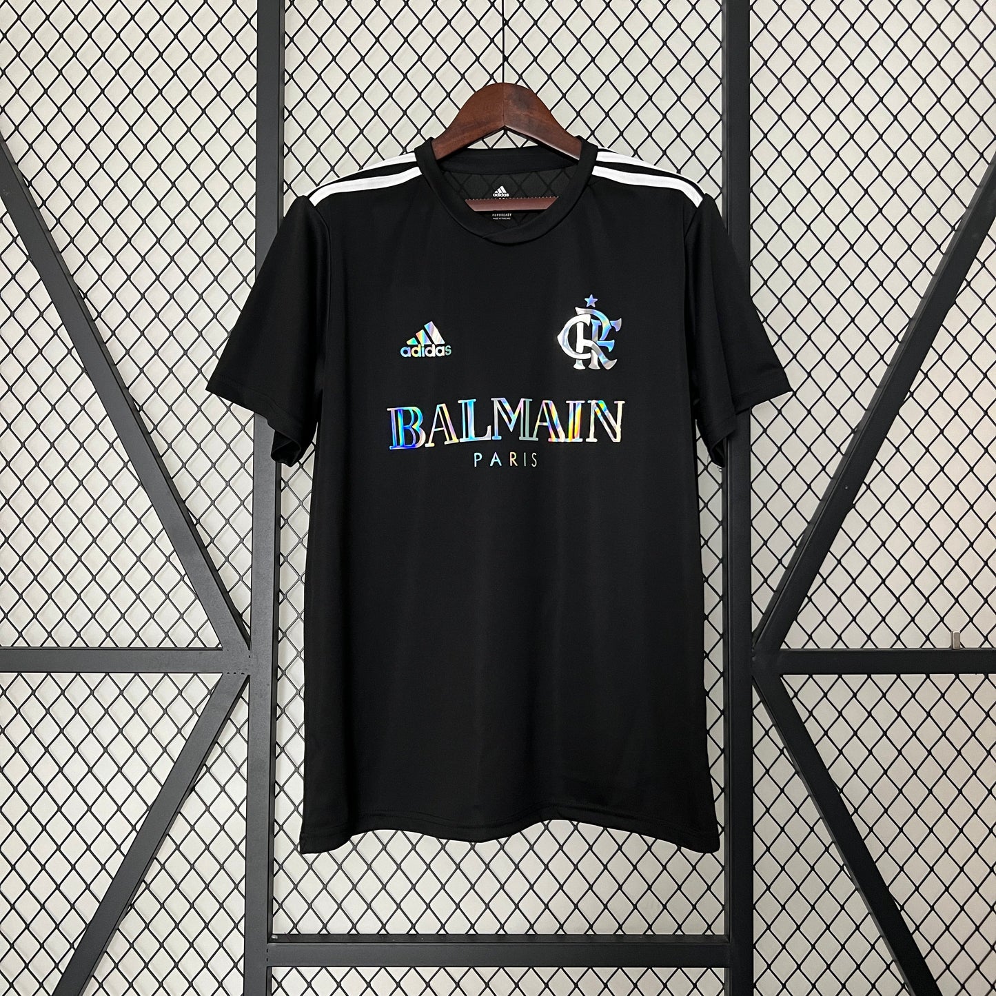 CAMISETA FLAMENGO EDICIÓN LIMITADA BALMAIN PARIS BLACK 24/25 HOMBRE