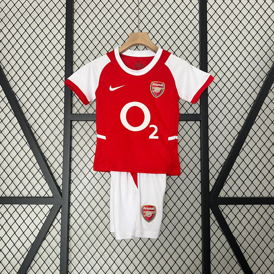 CAMISETA ARSENAL I 02/04 CONJUNTO INFANTIL (RETRO)