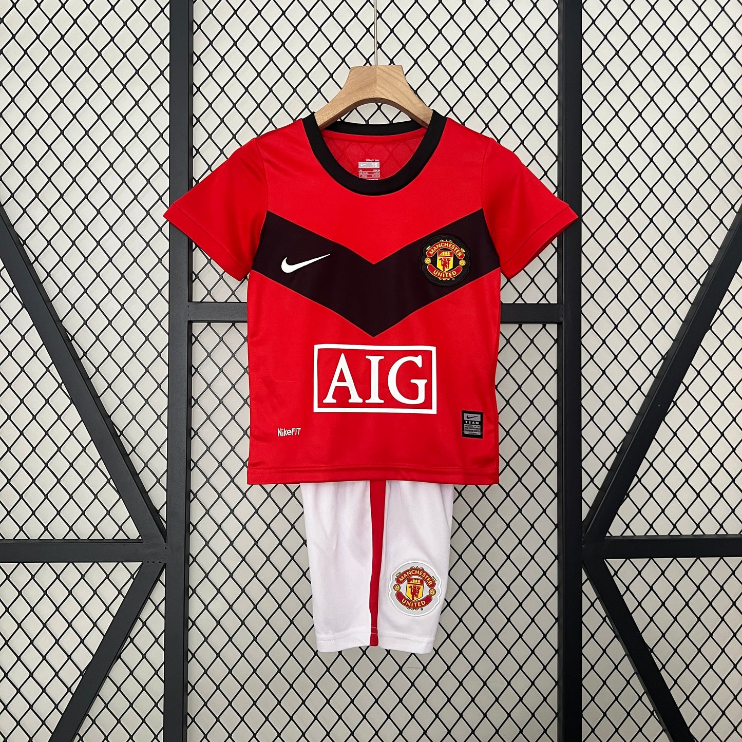 CAMISETA MANCHESTER UNITED I 09-10 CONJUNTO INFANTIL (RETRO)