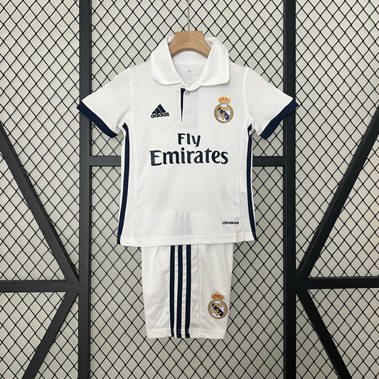 CAMISETA REAL MADRID I 16-17 CONJUNTO INFANTIL (RETRO)