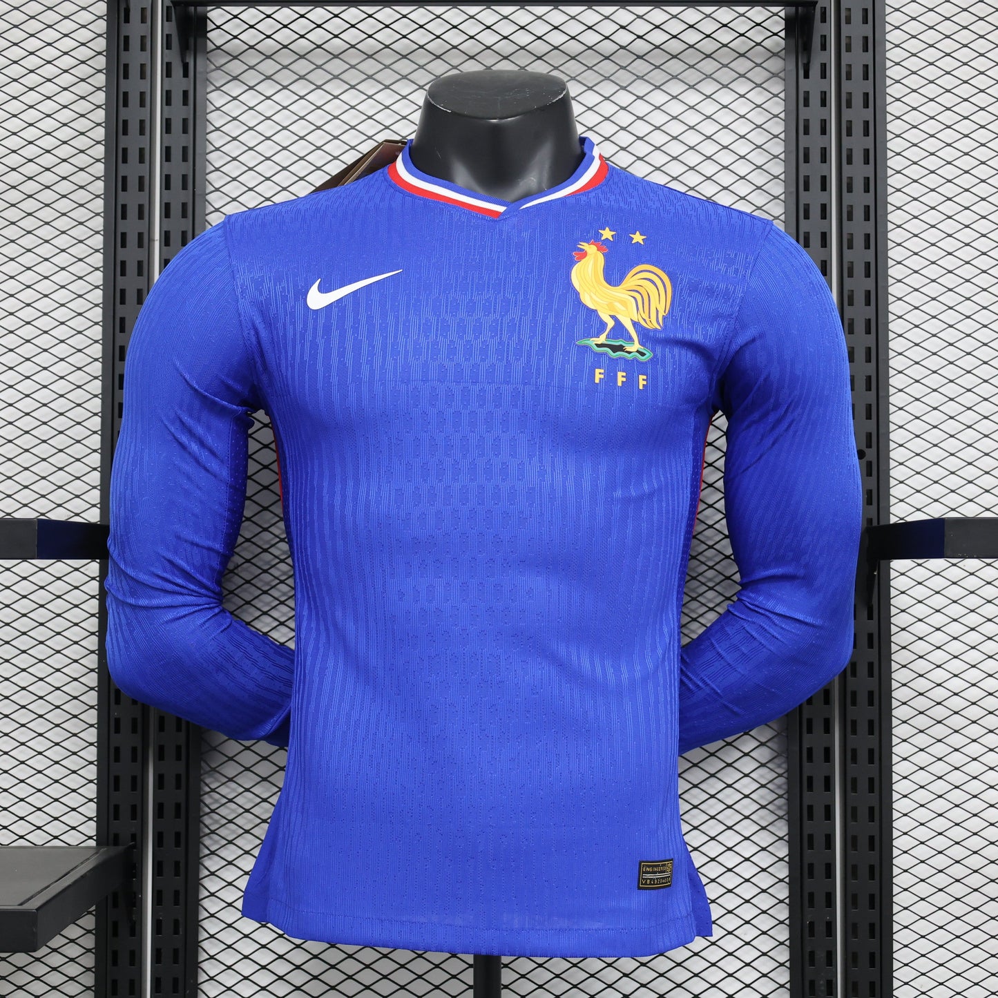 CAMISETA FRANCIA II MANGA LARGA EURO 2024 HOMBRE (VERSIÓN JUGADOR)