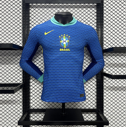 CAMISETA BRASIL II COPA AMÉRICA 2024 HOMBRE MANGA LARGA (VERSIÓN JUGADOR)