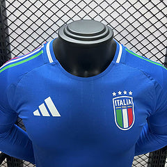 CAMISETA ITALIA I MANGA LARGA EURO 2024 HOMBRE (VERSIÓN JUGADOR)