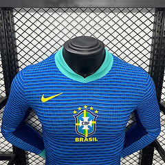 CAMISETA BRASIL II COPA AMÉRICA 2024 HOMBRE MANGA LARGA (VERSIÓN JUGADOR)