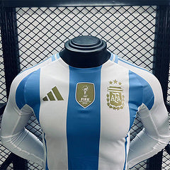 CAMISETA ARGENTINA I MANGA LARGA COPA AMERICA 2024 HOMBRE (VERSIÓN JUGADOR) (copia)