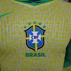 CAMISETA BRASIL I COPA AMÉRICA 2024 HOMBRE MANGA LARGA (VERSIÓN JUGADOR)